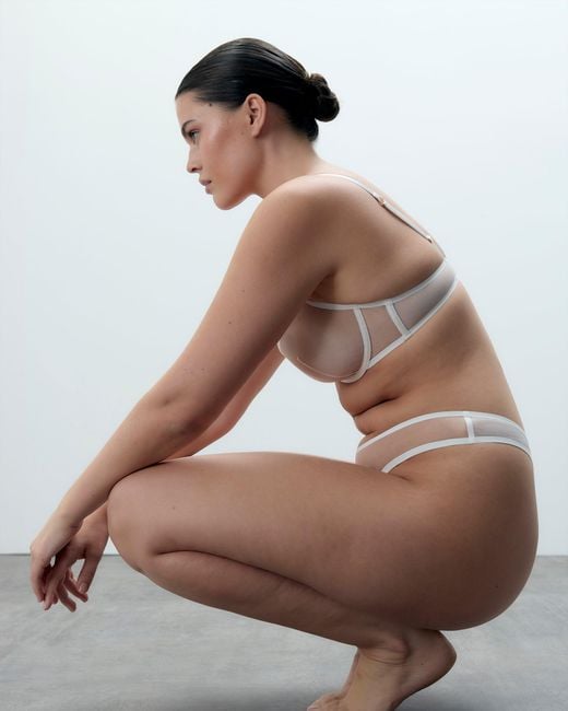 Bluebella White Naomi Mesh Thong
