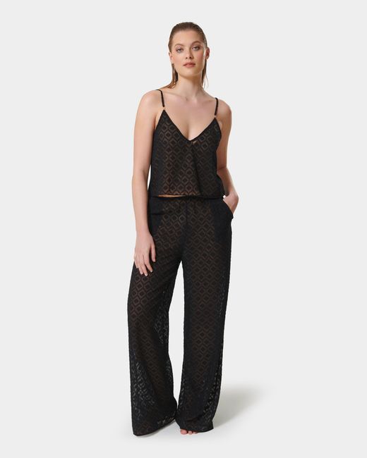 Bluebella Black Cassat Cami & Trouser Set