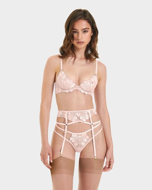 Bluebella White Colette Suspender Harness Pearl