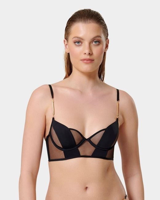 Bluebella Black Raine Wired Longline Bra