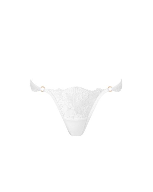 Bluebella White Gabriella Floral Embroidered Brief