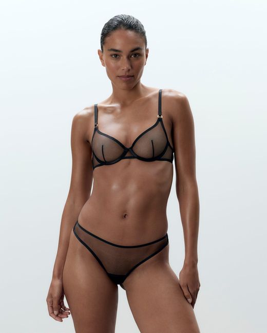 Bluebella White Naomi Mesh Brief