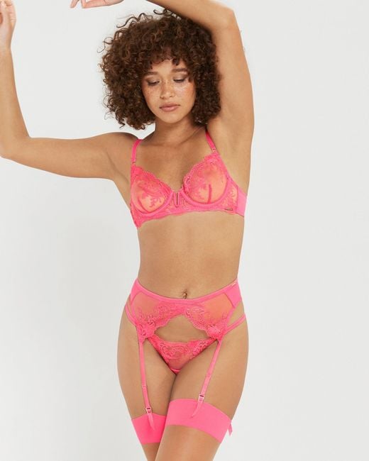 Bluebella Pink Marseille Suspender Fandango