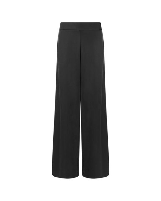 Bluebella Black Presley Luxury Satin Flared Trousers