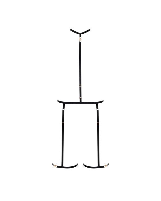 Bluebella White Shirin Suspender Harness (with Detachable Harness) Black