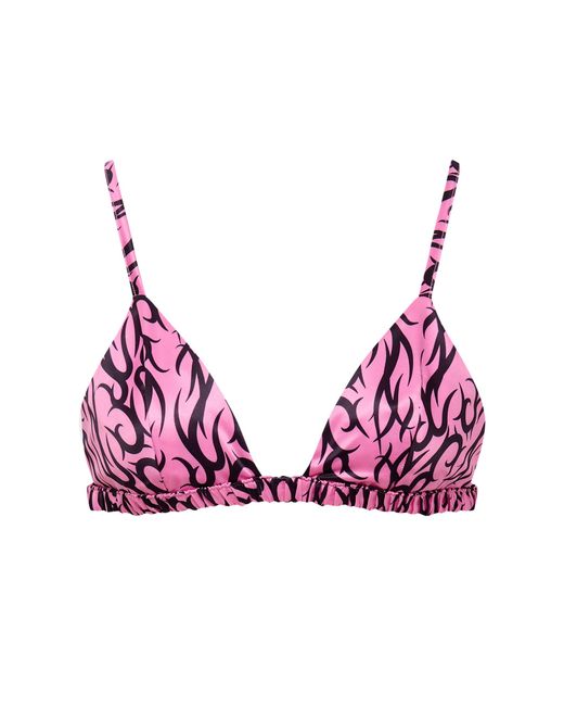 Bluebella Pink Bb X Ashley Williams Tattoo Print Luxury Satin Soft Bra