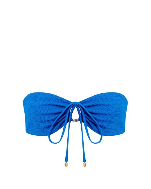 Bluebella Shala Multi-way Bandeau Bikini Top Blue