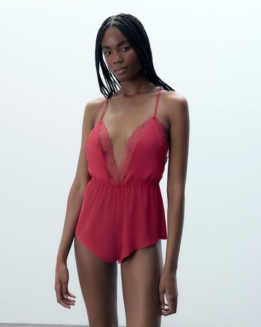 Bluebella Pink Vermont Luxury Satin Teddy