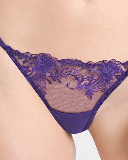 Bluebella Purple Marseille Thong Heliotrope
