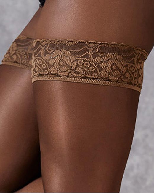 Bluebella White Plain Leg/lace Top Hold Ups Berry