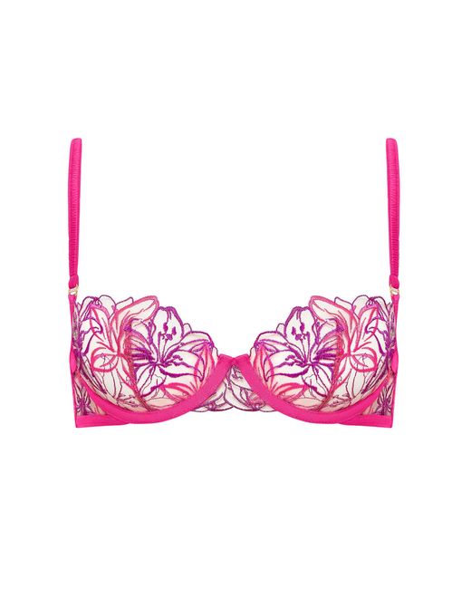 Bluebella Lilly Bra Fuchsia Pink/bright Violet/sheer