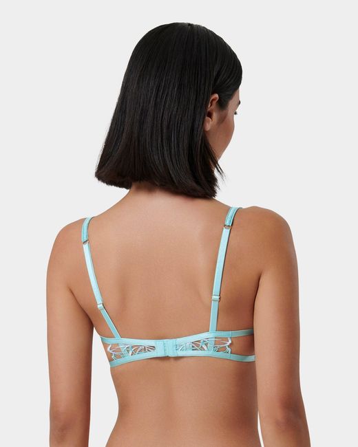 Bluebella Blue Lilly Floral Embroidered Bra