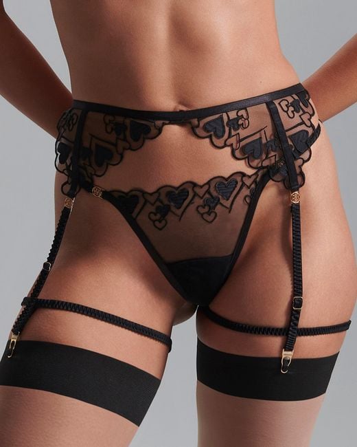 Bluebella Black Harlow Suspender Thigh Harness