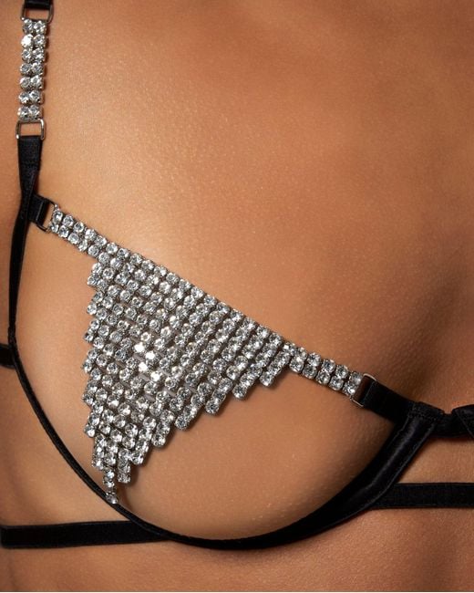 Bluebella Metallic Bluebella Susu Open Diamante Bra