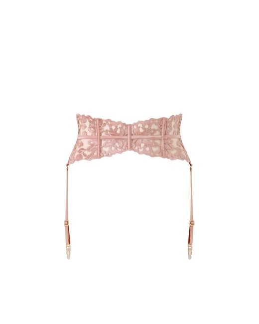 Bluebella Pink Rosina Detachable Waspie Suspender Dusty Rose