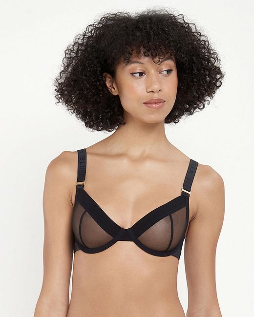 Bluebella Black Lilia Mesh Wired Bra