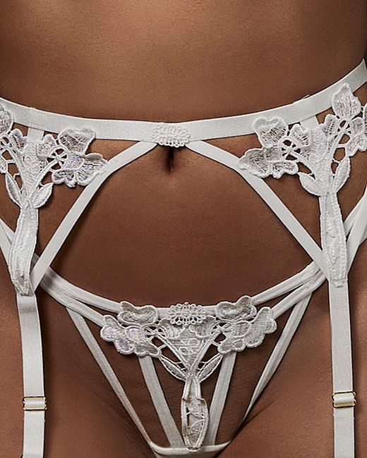 Bluebella White Nova Suspender Ivory