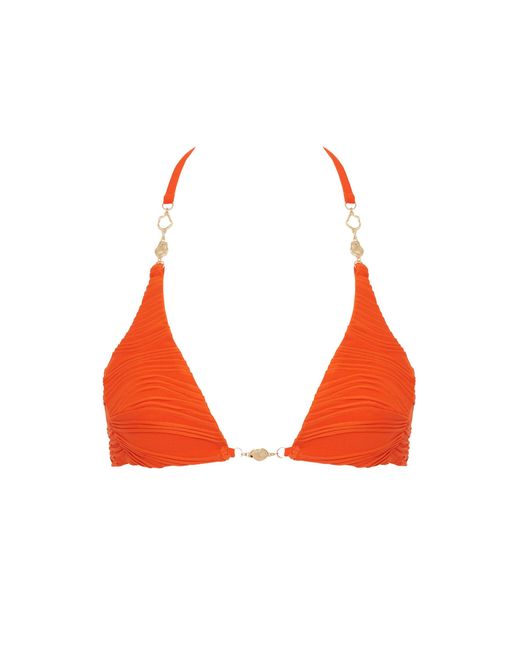 Bluebella Orta Triangle Bikini Top Orange