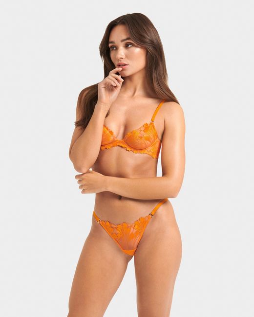 Bluebella Orange Colette Bra Peel