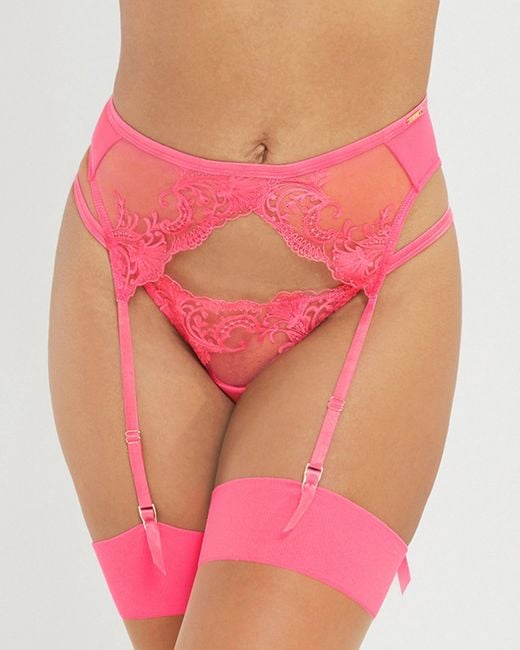 Bluebella Pink Marseille Suspender Fandango