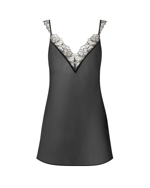 Bluebella Black Amarosa Sheer Chemise