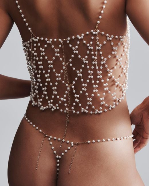 Bluebella Brown Pearl Crop Cami Pearl