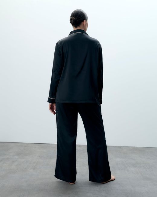 Bluebella Blue Claudia Shirt And Trouser Set Black/pale Pink