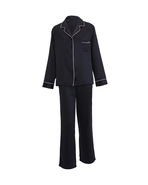 Bluebella Blue Claudia Shirt And Trouser Set Black/pale Pink