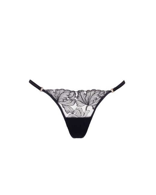 Bluebella Black Alula Thong/Sheer