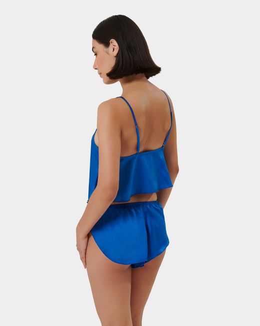 Bluebella Blue Faye Luxury Satin Cami Top And Short Set Egyptian