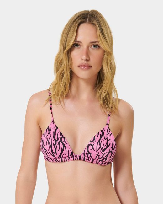Bluebella Pink Bb X Ashley Williams Tattoo Print Luxury Satin Soft Bra