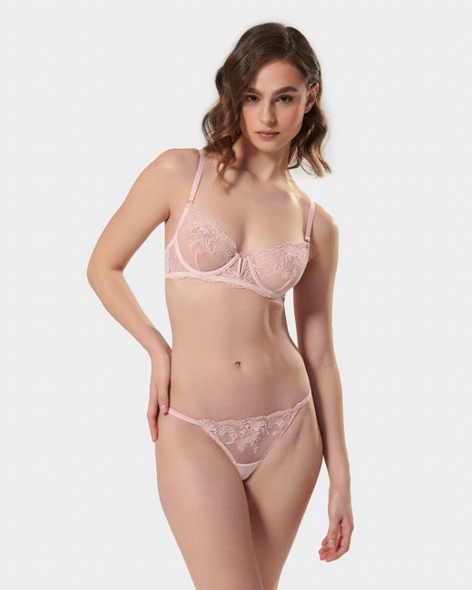 Bluebella Pink Marseille Thong Pearl