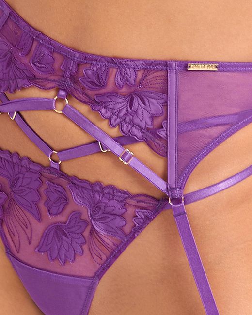 Bluebella Purple Isla Suspender Electric