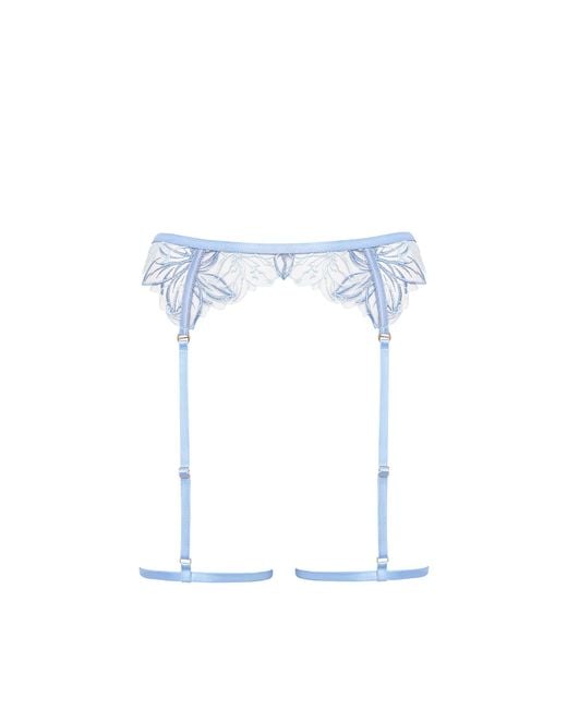 Bluebella Blue Lilly Thigh Harness Hydrangea/Ice Water/Sheer