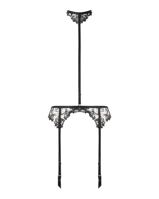 Bluebella White Samara Suspender Harness With Detachable Collar