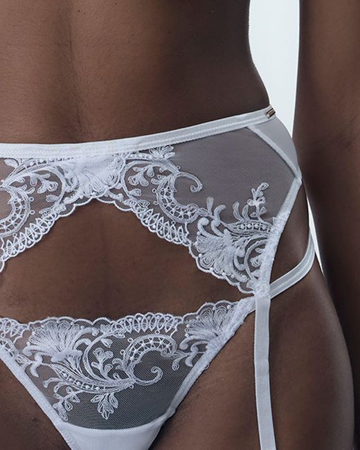 Bluebella White Marseille Suspender