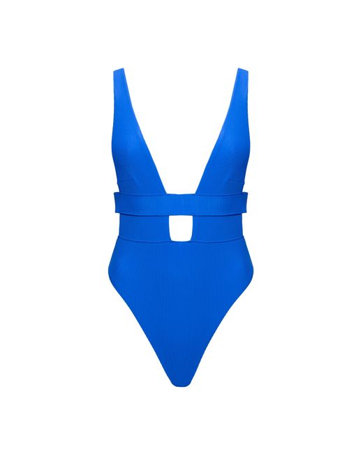 Bluebella Lucerne Plunge Swimsuit Ocean Blue