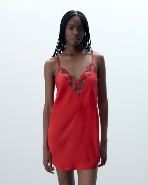 Bluebella Lavanya Satin Embroidered Chemise
