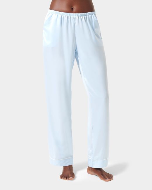 Bluebella Blue Sara Luxury Satin Long Set Ice Water