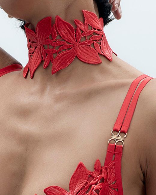 Bluebella Red Ophelia Choker
