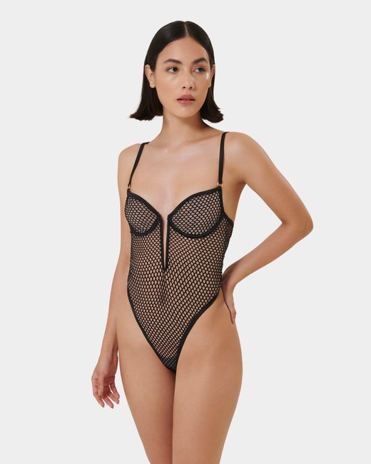 Bluebella Gray Mina Wired Bodysuit Black