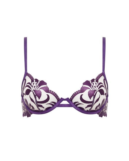 Bluebella Purple Leonora Wired Bra Acai/Sheer
