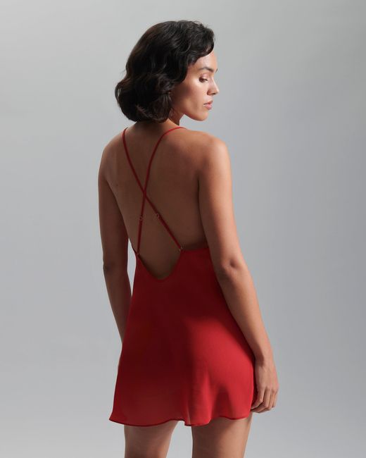 Bluebella Red Rosalie Short Chemise