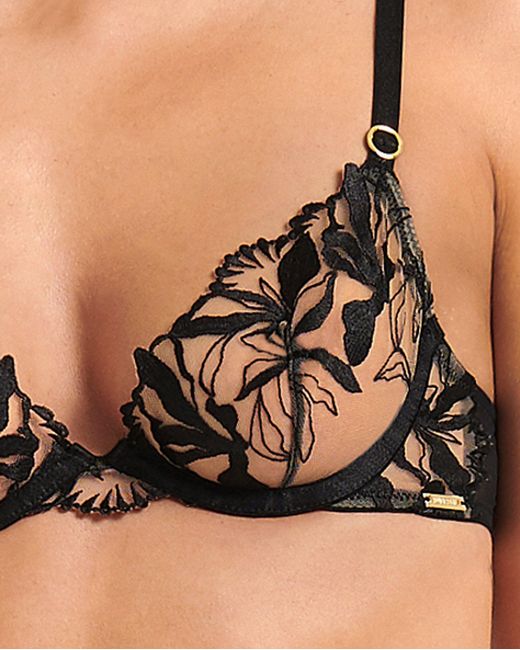 Bluebella Persephone Bra Sheer/black