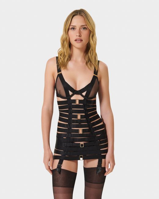 Bluebella Black Trinity Longline Wired Basque