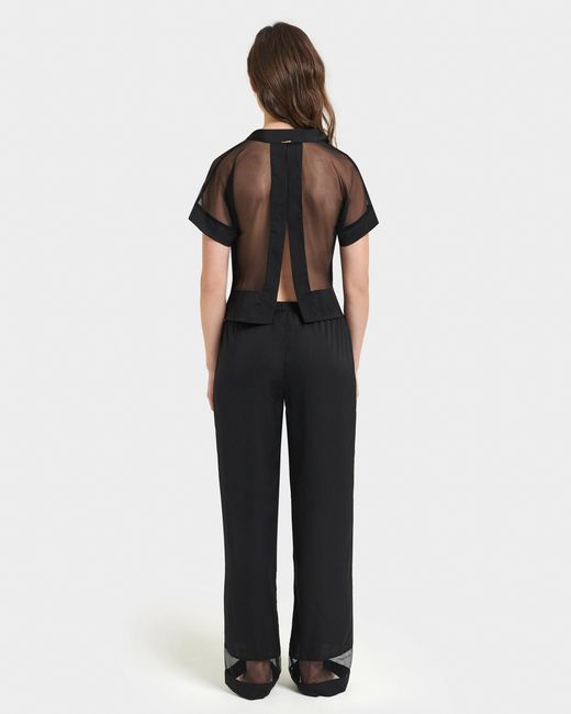 Bluebella Richmond Long Pyjama Set Black