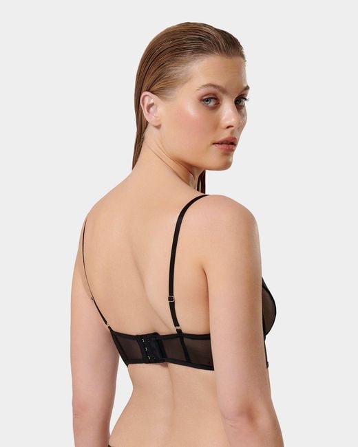 Bluebella Black Raine Wired Longline Bra