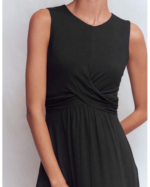 Boden Black Zara Cross Waist Jersey Dress