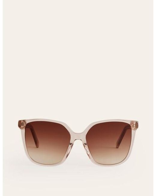 Boden Brown Thin D Frame Sunglasses