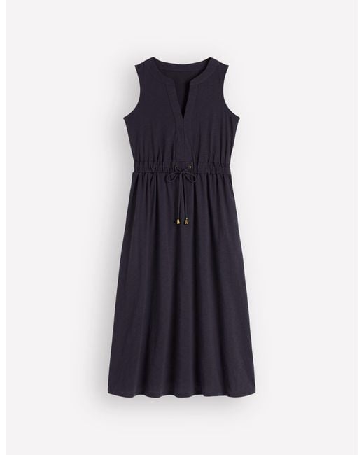 Boden Blue Delphine Midi Jersey Dress